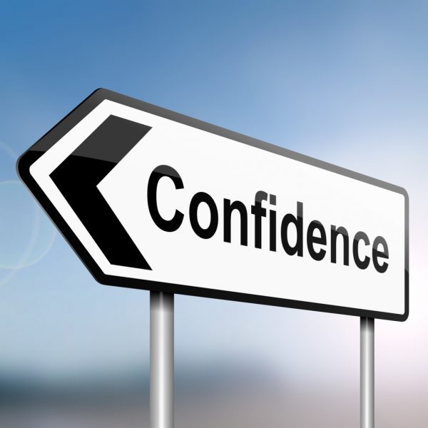 Confidence concept.